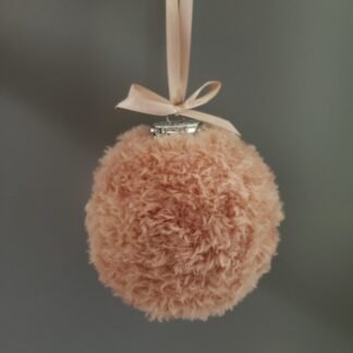 Christmas Fuzzy Fur Ornament