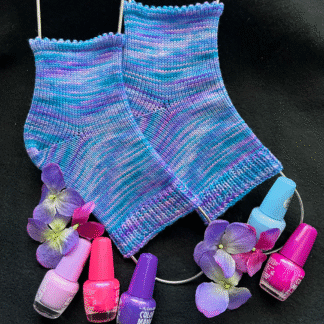 Picot Pedicure Socks for the Circular Sock Machine