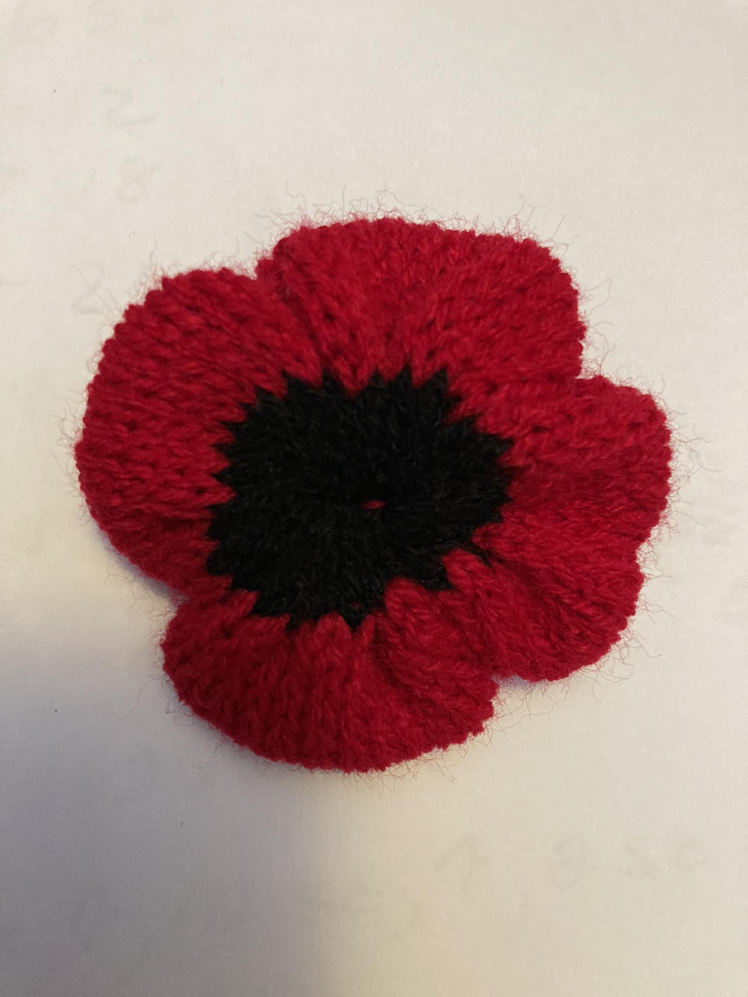 Remembrance Day Poppy Pattern - Erlbacher Knitting Machines